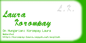 laura korompay business card